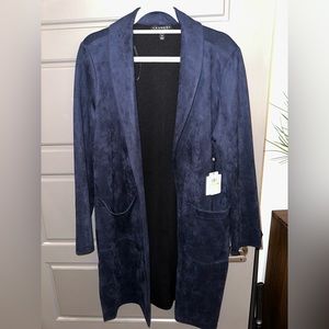 Navy Long Blazer Jacket